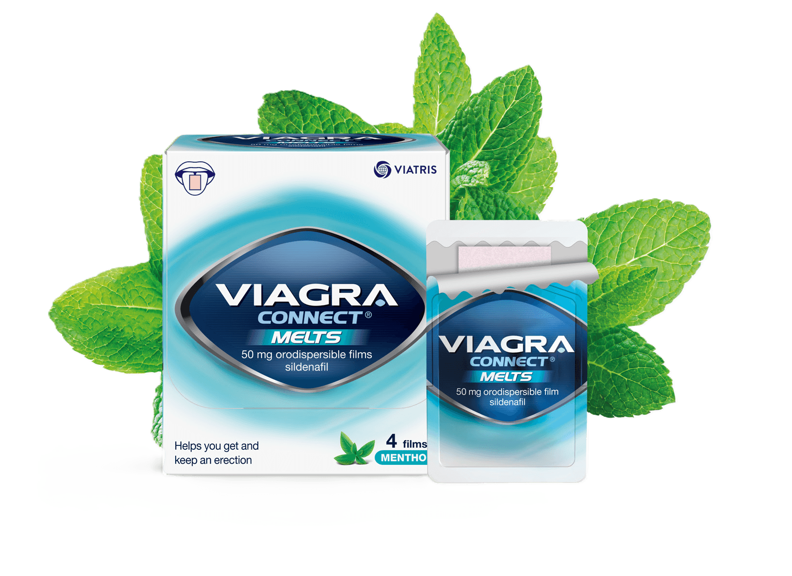 Viagra Connect Melts pack shot